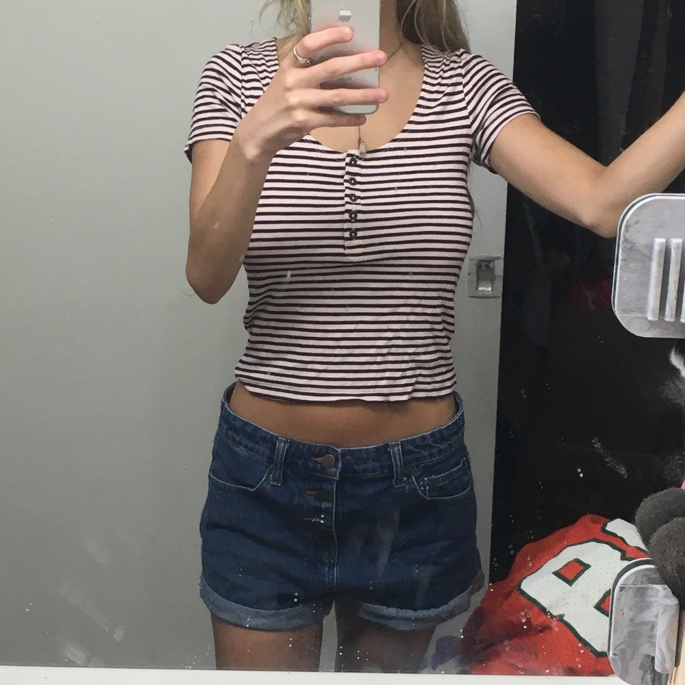 Striped Crop Top